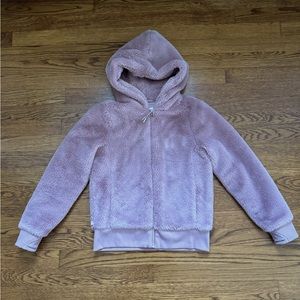Like New!!! Athleta girl faux fur Sherpa plush jacket. Size Large/12